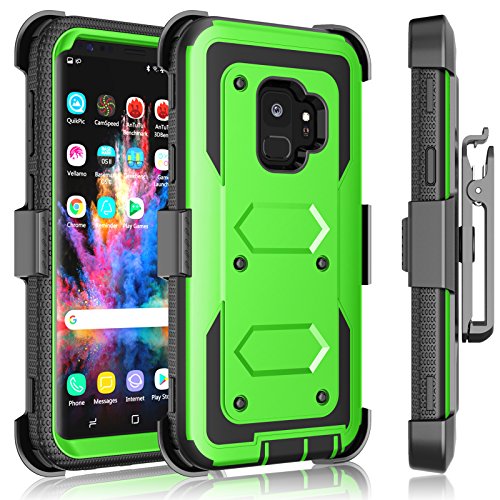 Tekcoo Schutzhülle für Samsung Galaxy S9, Holster-Clip, stoßabsorbierend, grasgrün, mit sicherem Drehgelenk-Verriegelungs-Gürtel Tekcoo Schutzhülle für Samsung Galaxy S9, Holster-Clip, stoßabsorbierend, grasgrün, mit sicherem Drehgelenk-Verriegelungs-Gürtel von Tekcoo