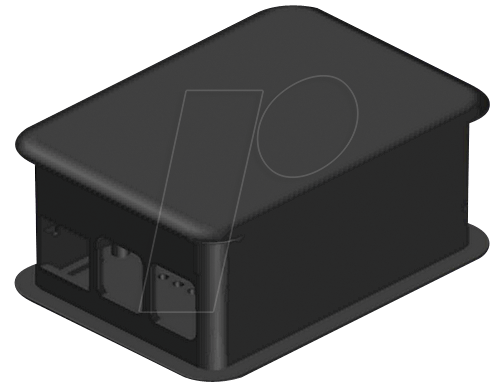 TEK-BERRY+ XL SW - Gehäuse für Raspberry Pi 3, schwarz von Teko