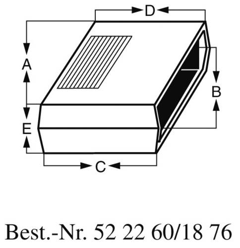 TEKO AUS 33.5 Universal-Gehäuse ABS, Aluminium Hellgrau 1St. von Teko