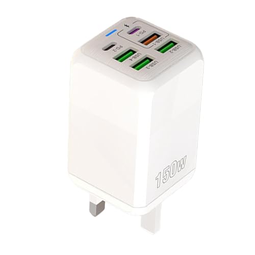 Ladesäulen-Station, USB-Ladestation-Hub | 6 Ports USB-Lade-Hub - USB-Ladehub, Multiport-USB-Cube-Adapter, 150-W-Telefonladegerät für Mobile Geräte von Teksome