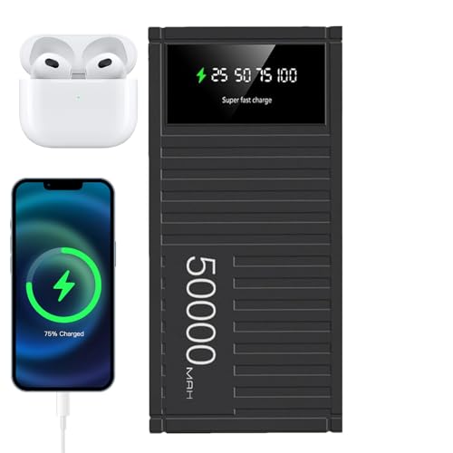 Portable Powers Bank, 66W schnelles Ladekanal mit Einer Kapazität von 50000 mAh, kreative Containerform Energy Bank mit LED -Display für das Wandercamping -Notfall Portable Powers Bank, 66W schnelles Ladekanal mit Einer Kapazität von 50000 mAh, kreative Containerform Energy Bank mit LED -Display für das Wandercamping -Notfall von Teksome