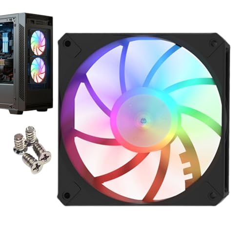 Teksome Lüfter für PC - Computerkühlungslüfter - flaches profiliertes stille CPU -Kühlerkühler für den Home Workplace Game PC Build, Luftstromoptimierungstools Teksome Lüfter für PC - Computerkühlungslüfter - flaches profiliertes stille CPU -Kühlerkühler für den Home Workplace Game PC Build, Luftstromoptimierungstools von Teksome