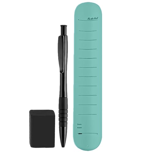Teksome Memo Slap Armbänder, Memo -Handgelenkband | Hinweis Memo -Armband mit Stift und Radiergummi | Silikon wasserdichtes Armband für die Arbeitserinnerungsliste Täglicher Organisation von Teksome