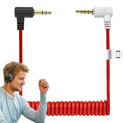 Teksome Mikrofonkabel - Lautsprecher Audiokabel | 3,5 mm Adapter Für Stabilen Ton Bei Gesangsaufnahmen Und Mikrofonen Mit Sicherer Verbindung von Teksome