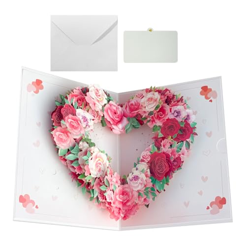 Teksome Muttertag Grußkarte | 3D-Blumen Pop-up-Karte Für Mama | Hochwertiges Innovatives Festtagszubehör Zur Wertschätzung von Teksome