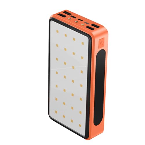 Teksome Solarenergie Powerbank - Tragbares Solar-Ladegerät Mit 20000mAh Akku,Unterstützt 4 Geräte Gleichzeitig Für Erwachsene Jugendliche Studenten Berufspendler von Teksome