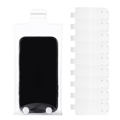 Teksome Wasserdichte Handytasche, transparent, 10 Stück, staubdichte Touchscreen-Handy-Schutzhülle für Kajakfahren, Bootfahren, Reisen, Urlaub, Camping, Radfahren von Teksome