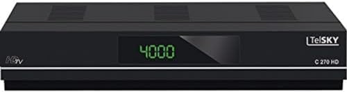 TelSKY 5310779 C 270 HD HDTV-Kabel Receiver (USB/PVR Ready/HDMI/SCART/LAN) schwarz von TelSky