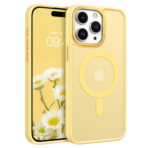 Telaso Schutzhülle für iPhone 15 Pro Max, iPhone 15 Pro Max, kompatibel mit Magsafe, durchscheinende, matte Rückseite, TPU-Stoßdämpfer, Militärqualität, magnetisch, iPhone 15 Pro Max Hülle für Herren, Telaso Schutzhülle für iPhone 15 Pro Max, iPhone 15 Pro Max, kompatibel mit Magsafe, durchscheinende, matte Rückseite, TPU-Stoßdämpfer, Militärqualität, magnetisch, iPhone 15 Pro Max Hülle für Herren, von Telaso