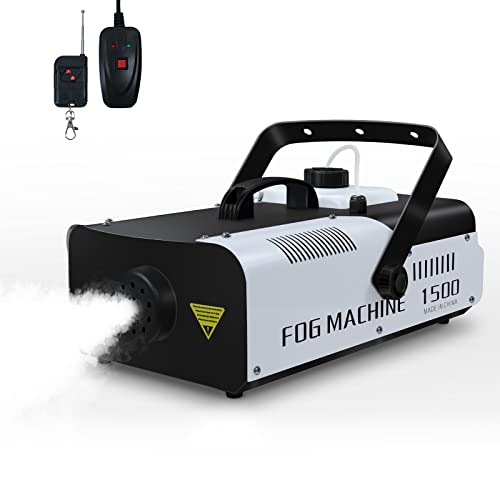 Telbum Nebelmaschine 1500 Watt Fernsteuerung Räuchermaschine 20000 CFM Fog Professionelle Fogger für DJ Bühne Party Hochzeit Events Halloween Weihnachten Telbum Nebelmaschine 1500 Watt Fernsteuerung Räuchermaschine 20000 CFM Fog Professionelle Fogger für DJ Bühne Party Hochzeit Events Halloween Weihnachten von Telbum