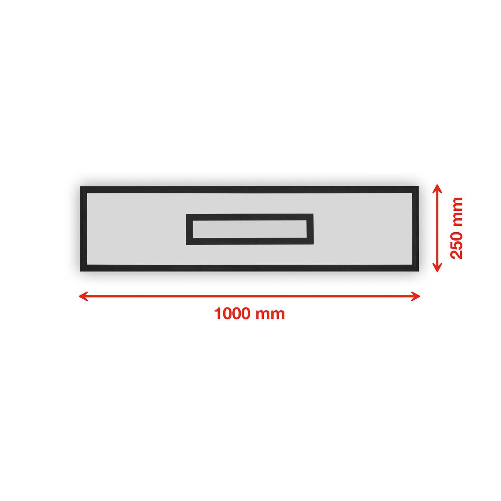 LED-Panel Centerback CCT RGB 100x25cm schwarz von Telefunken