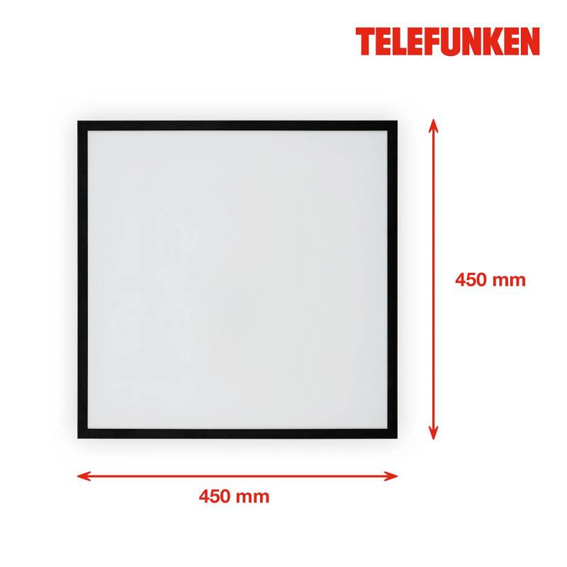 LED-Panel Magic Fully schwarz CCT RGB 45x45cm von Telefunken