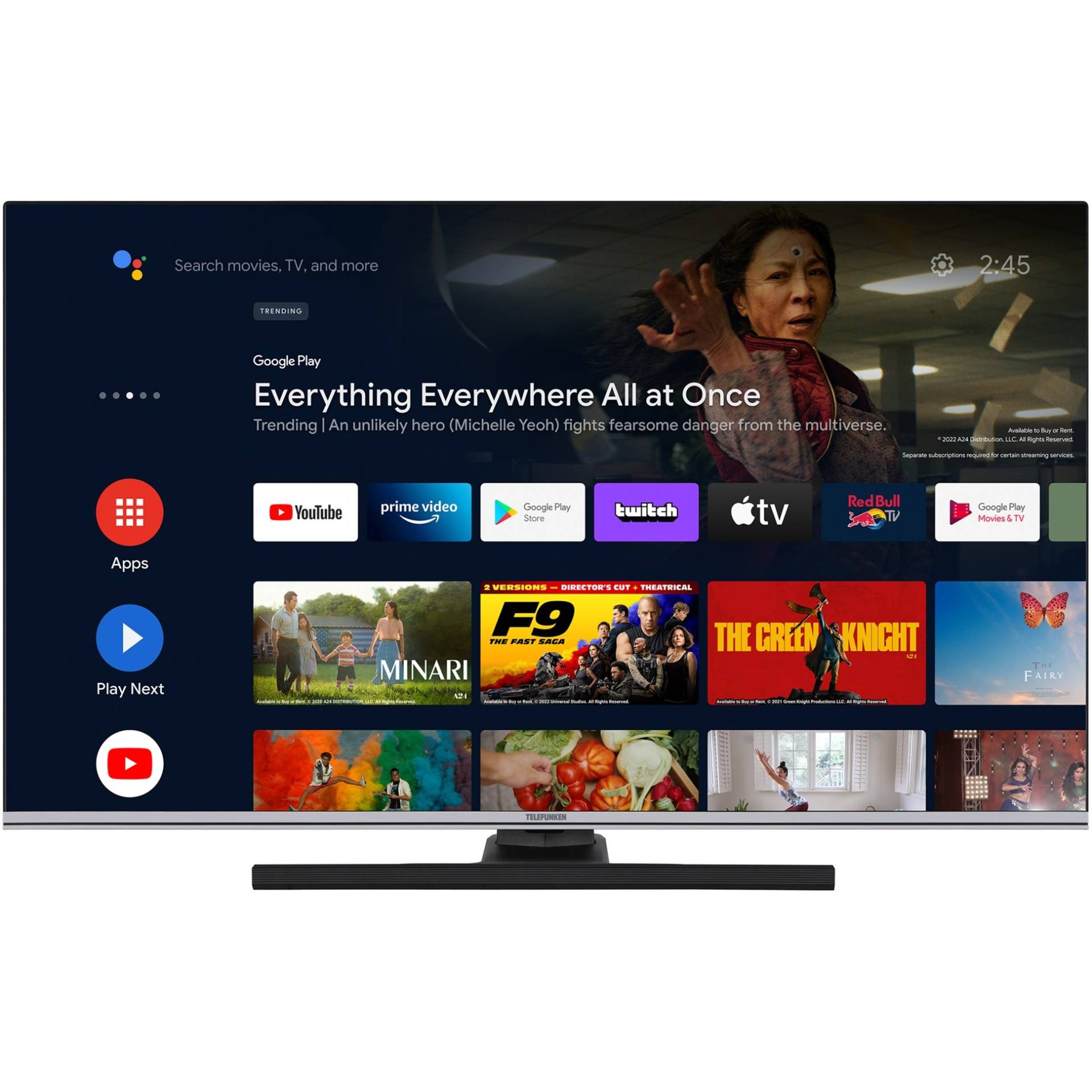 QU43AN900M, QLED-Fernseher QU43AN900M, QLED-Fernseher von Telefunken
