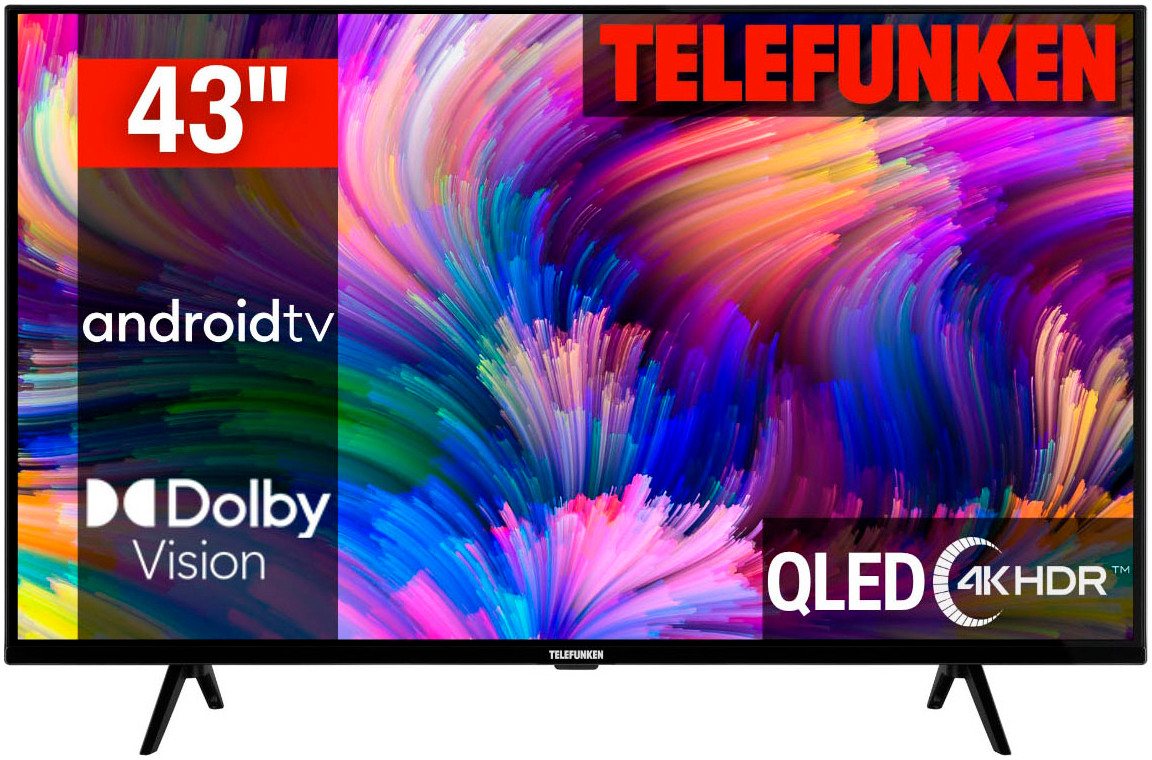 Telefunken D43Q660M2CW QLED-Fernseher (108 cm/43 Zoll, 4K Ultra HD, Smart-TV) von Telefunken