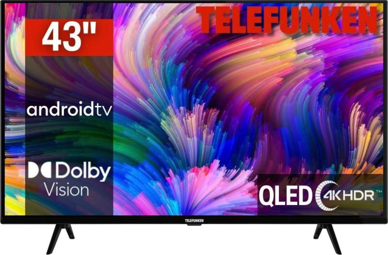 Telefunken D43Q660M2CW QLED-Fernseher (108 cm/43 Zoll, 4K Ultra HD, Smart-TV) von Telefunken