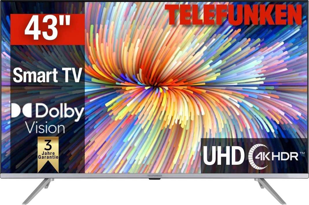 Telefunken D43V850M5CWH LED-Fernseher (108 cm/43 Zoll, 4K Ultra HD, Smart-TV) von Telefunken