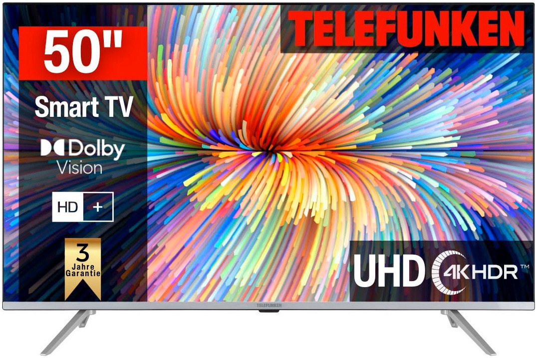 Telefunken D50V850M5CWH LED-Fernseher (126 cm/50 Zoll, 4K Ultra HD, Smart-TV) von Telefunken