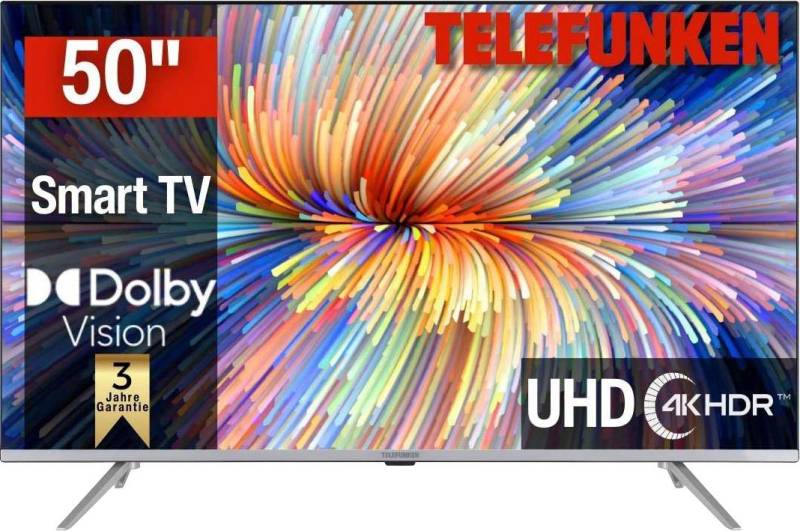 Telefunken D50V850M5CWH LED-Fernseher (126 cm/50 Zoll, 4K Ultra HD, Smart-TV) von Telefunken