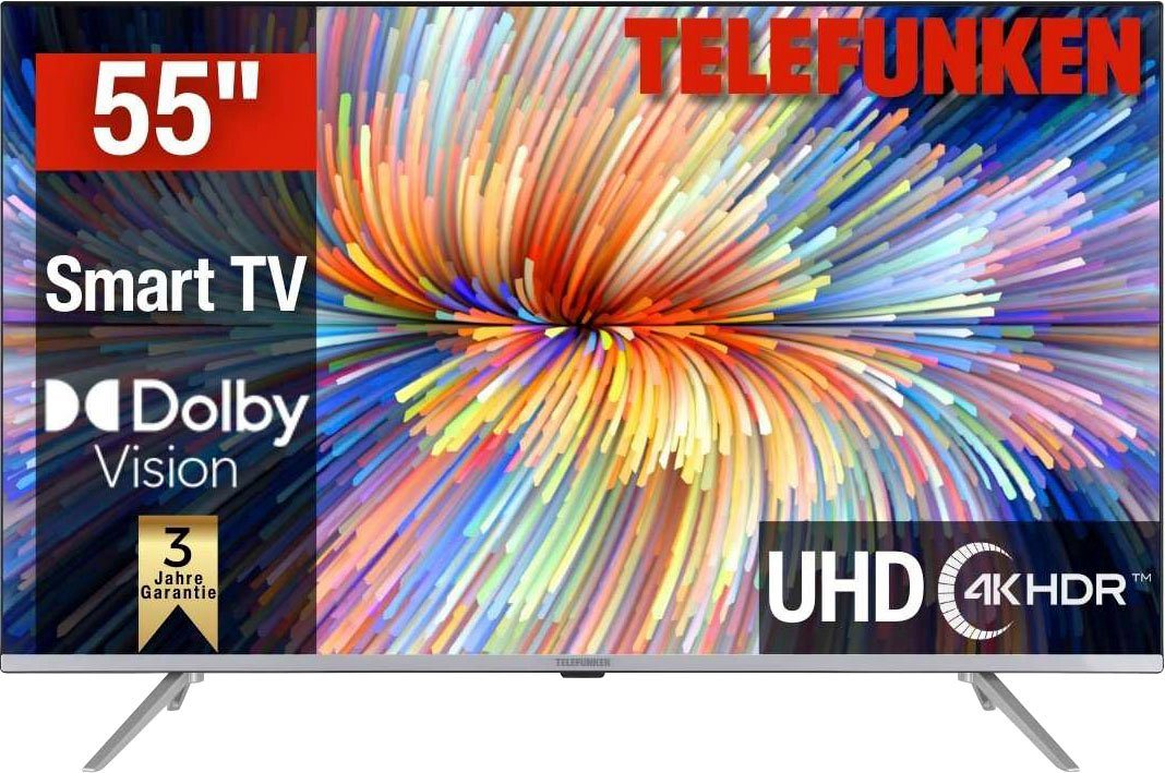 Telefunken D55V850M5CWH LED-Fernseher (138 cm/55 Zoll, 4K Ultra HD, Smart-TV) von Telefunken