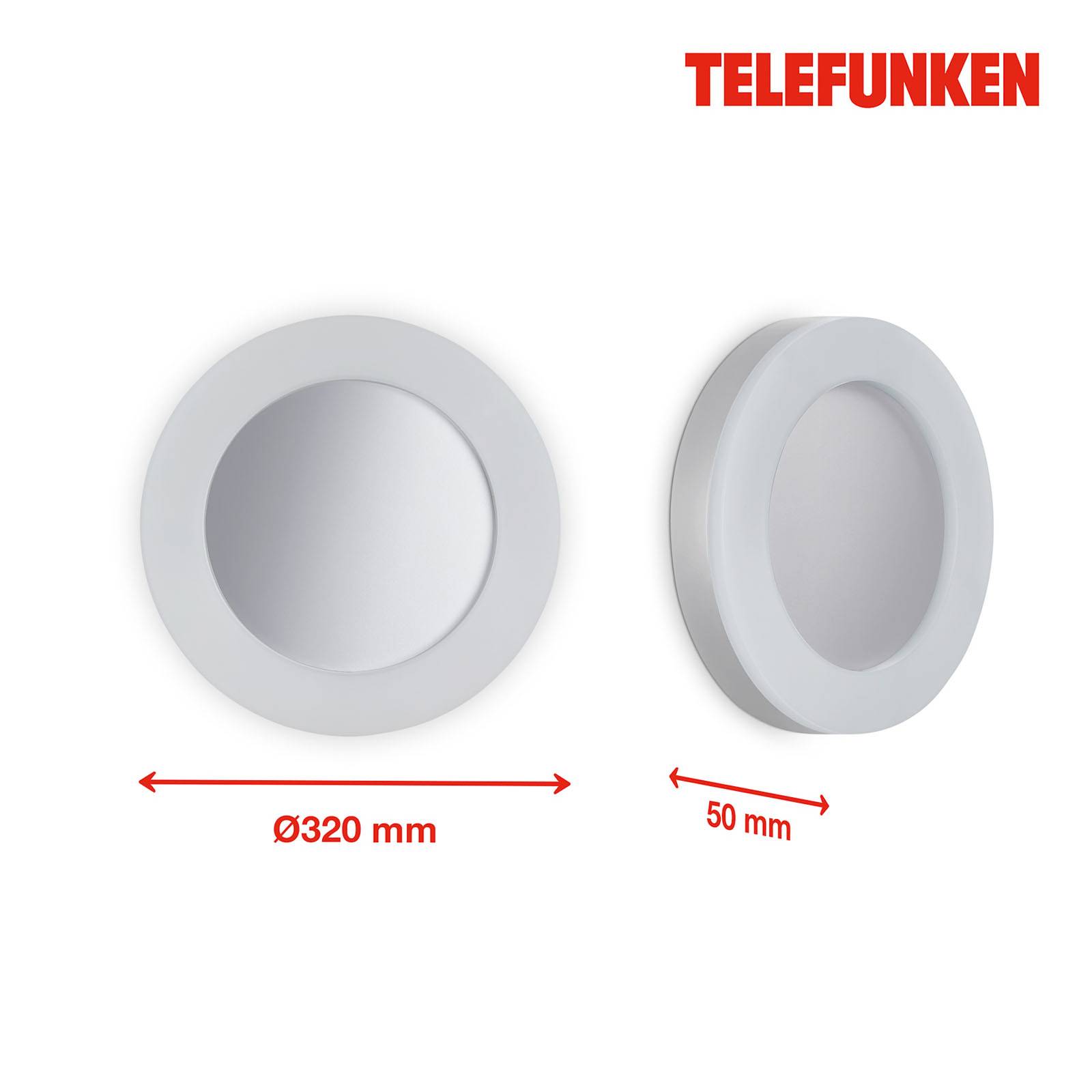 Telefunken Rixi LED-Außenwandleuchte, weiß von Telefunken