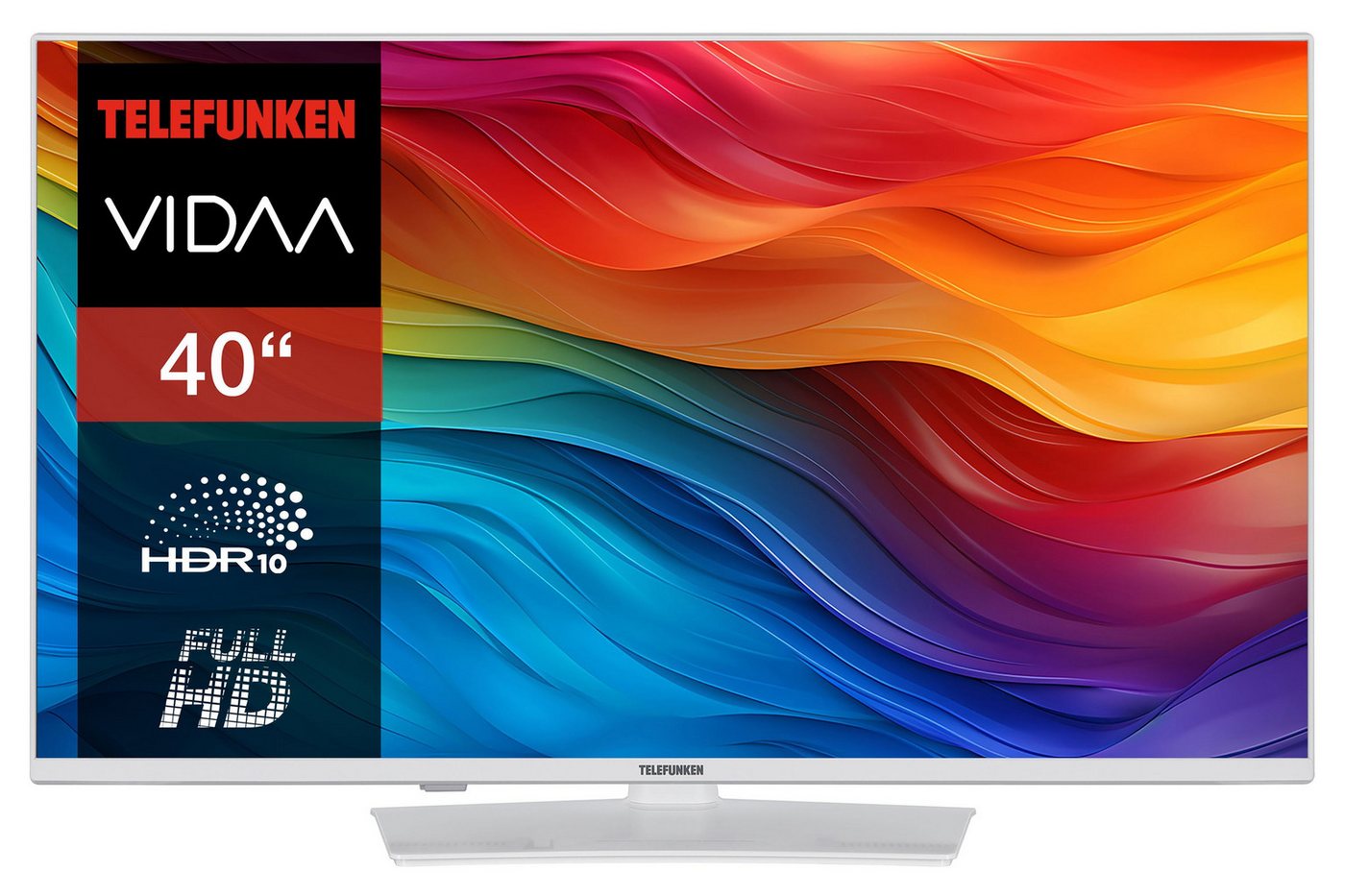 Telefunken XF40VP750M-W LCD-LED Fernseher (102 cm/40 Zoll, Full HD, VIDAA Smart TV, VIDAA Smart TV, HDR, Triple-Tuner) von Telefunken