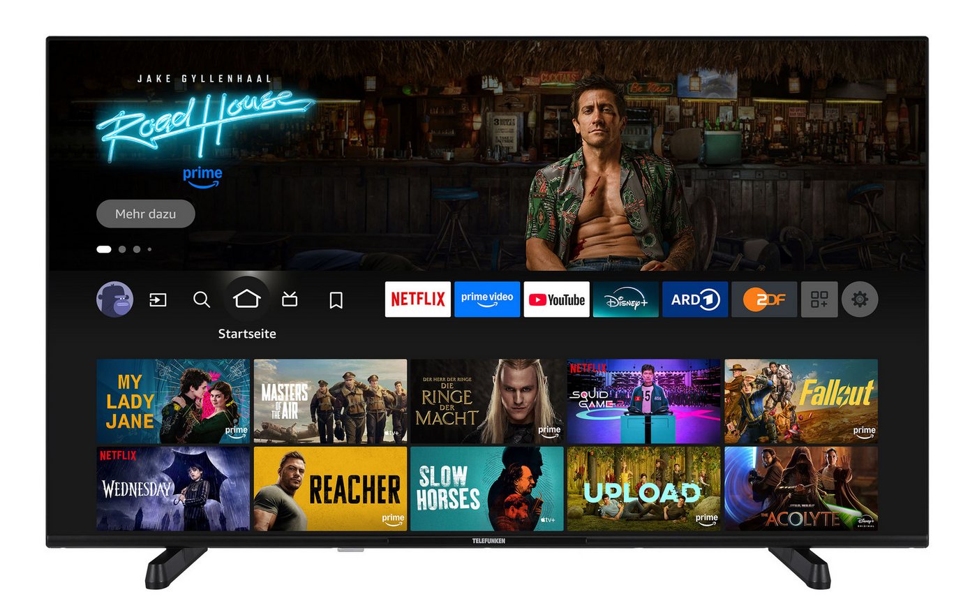 Telefunken XU55FO754S LCD-LED Fernseher (139 cm/55 Zoll, 4K Ultra HD, Fire TV, HDR Dolby Vision, Triple-Tuner, Dolby Atmos) von Telefunken