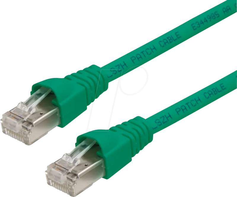 TG 100008463 - Patchkabel RJ45 Cat.6A S/FTP 3 m grün von Telegärtner