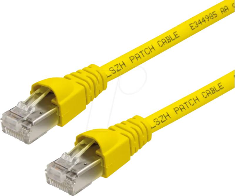 TG 100008466 - Patchkabel RJ45 Cat.6A S/FTP 3 m gelb von Telegärtner