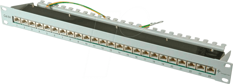 TG J02023A0050 - Patchpanel, 19'', 24-Port, Cat. 6a, 1 HE von Telegärtner