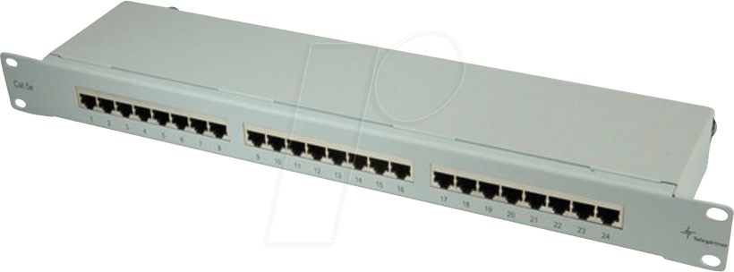 TG J02023B0017 - Patchpanel, 19'', 24-Port, Cat. 5e, 1 HE von Telegärtner