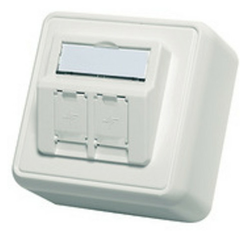 Telegärtner 100021382 Modul-Aufnahme AP 80x80 2-f. (5 Stück) von Telegärtner