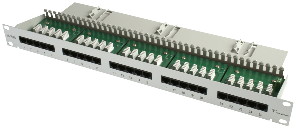 Telegärtner 19,  ISDN Patch Panel, 25 Ports von Telegärtner