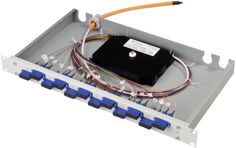 Telegärtner 19,  LWL Patch Panel Basis eco mit 12 x SC-Duplex von Telegärtner