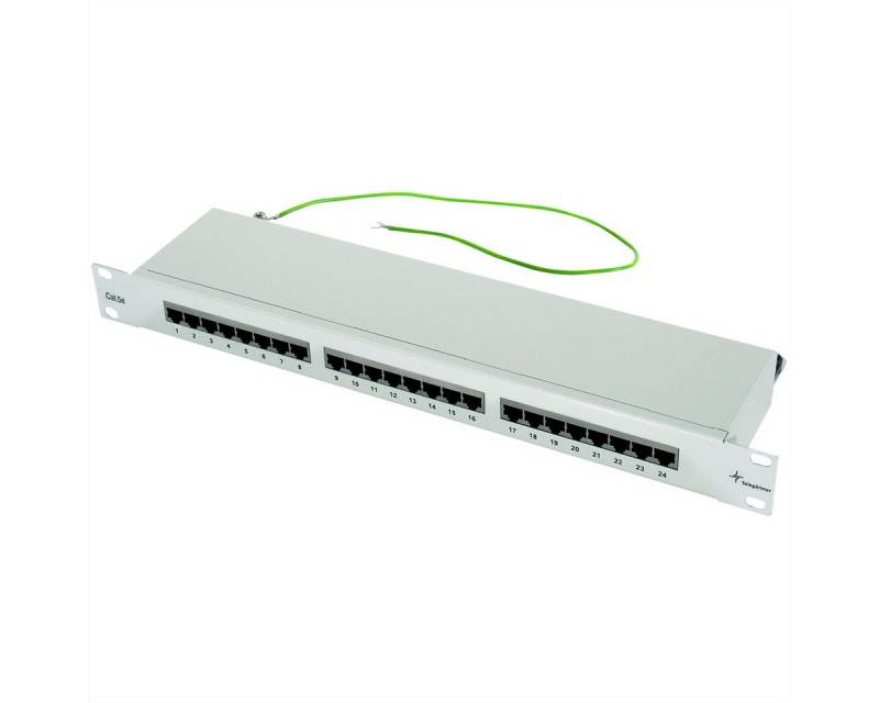 Telegärtner 19"-Modular Patchpanel Kat.5e (Class D) Netzwerk-Panel (bestückt, 24 Ports, 1 HE, 24 Ports) von Telegärtner