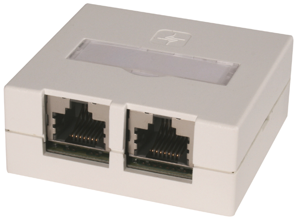 Telegärtner Anschlussdose VAD Kat.6 Ea, 2 x RJ45, geschirmt Telegärtner Anschlussdose VAD Kat.6 Ea, 2 x RJ45, geschirmt von Telegärtner