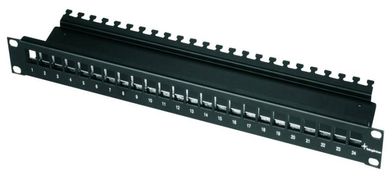 Telegärtner H02025A0220 19Z Modulträger 1 HE schwarz von Telegärtner
