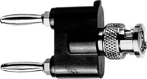 Telegärtner J01008A0626 Messadapter BNC-Stecker - Lamellenstecker 4 mm, Lamellenstecker 4mm Schwarz von Telegärtner