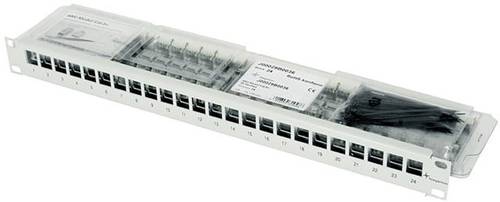 Telegärtner J02023A0033 24 Port Netzwerk-Patchpanel 483mm (19 ) CAT 6a 1 HE Schwarz von Telegärtner