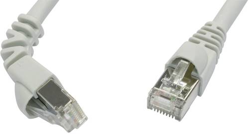 Telegärtner L00000A0192 RJ45 Netzwerkkabel, Patchkabel CAT 6a S/FTP 1.00m Grau Flammwidrig, mit Ras von Telegärtner