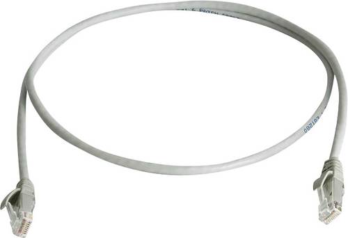 Telegärtner L00001E0007 RJ45 Netzwerkkabel, Patchkabel CAT 5e U/UTP 1.50m Grau Flammwidrig, Halogen von Telegärtner