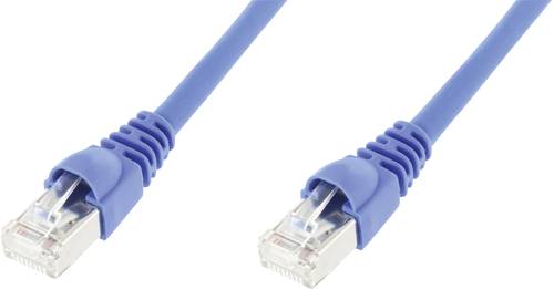 Telegärtner L00002A0115 RJ45 Netzwerkkabel, Patchkabel CAT 6a S/FTP 3.00m Blau Flammwidrig, mit Ras von Telegärtner