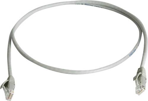 Telegärtner L00005A0129 RJ45 Netzwerkkabel, Patchkabel CAT 6 U/UTP 10.00m Grau Flammwidrig, Halogen von Telegärtner