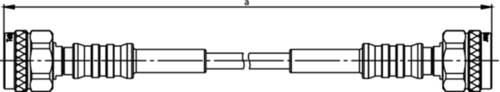 Telegärtner L00010A1589 Messleitung [N-Stecker - N-Stecker] 0.60m Blau 1St. von Telegärtner