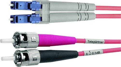 Telegärtner L00890A0058 Glasfaser LWL Anschlusskabel [1x ST-Stecker - 1x LC-Stecker] 50/125 µ Mult von Telegärtner