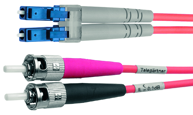 Telegärtner LWL Patchkabel, 2 x ST - LC-Duplex, OM3, 10 m Telegärtner LWL Patchkabel, 2 x ST - LC-Duplex, OM3, 10 m von Telegärtner