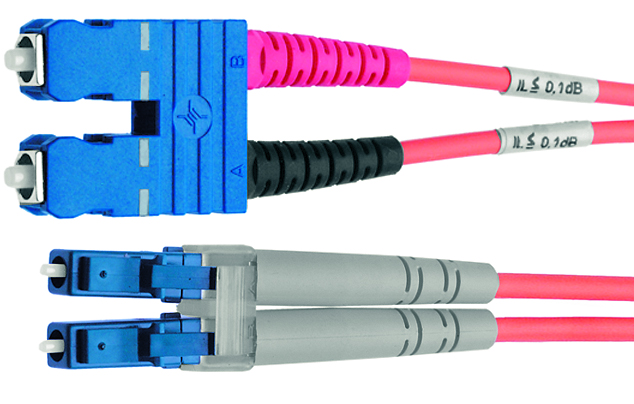 Telegärtner LWL Patchkabel, LC-Duplex - SC-Duplex, OM3, 3 m von Telegärtner