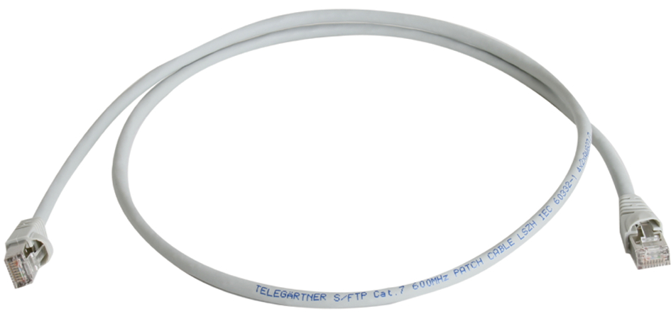 Telegärtner Patchkabel, Kat.6A (tief), S/FTP, 25,0 m, blau von Telegärtner