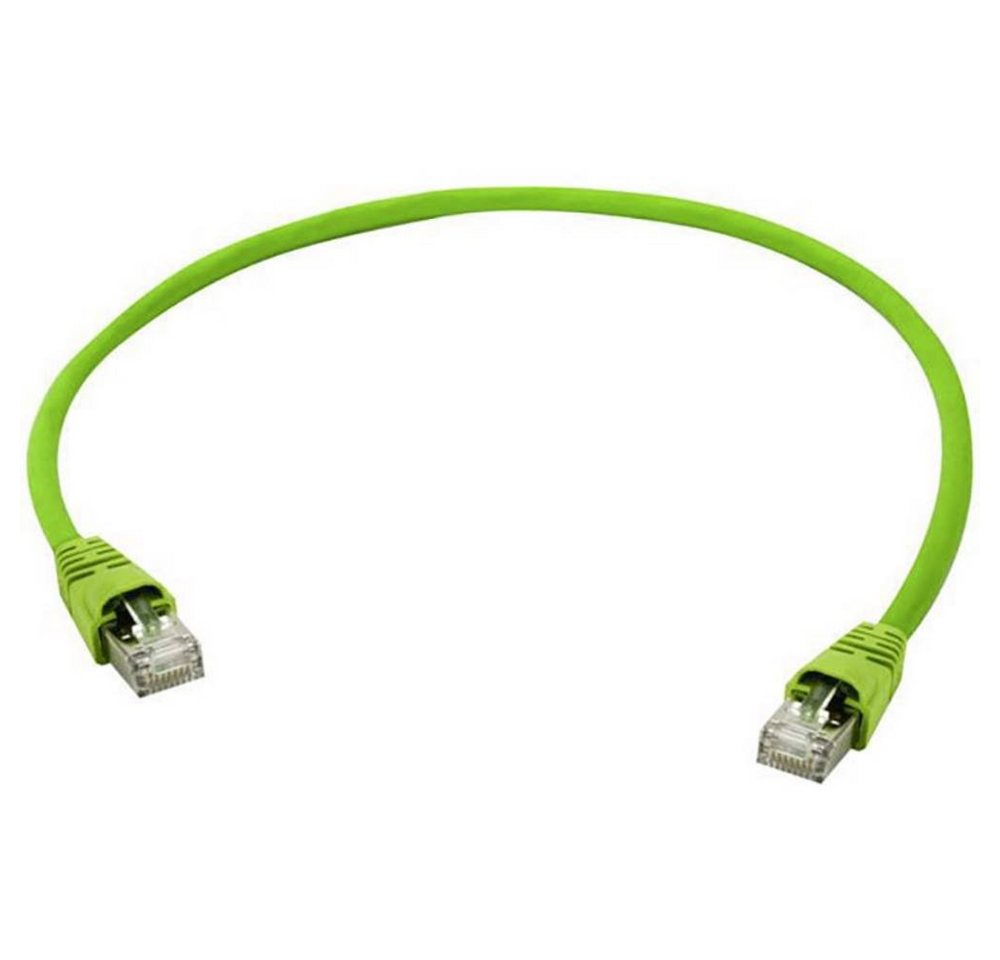 Telegärtner Patchkabel S/FTP Cat.6A, 4x2xAWG27/7, PUR, LAN-Kabel, (2.00 cm), Flammwidrig, mit Rastnasenschutz, Paarschirm, doppelt geschirmt, PUR-M von Telegärtner