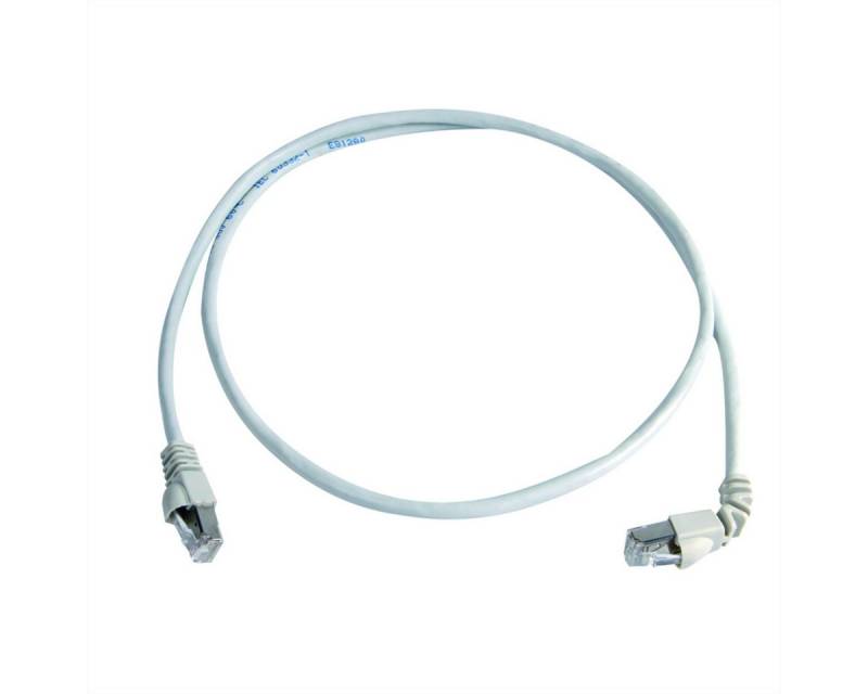 Telegärtner Patchkabel S/FTP Cat.6A (ISO/IEC) LAN-Kabel, RJ-45 Männlich (Stecker), RJ-45 Männlich (Stecker) (200.0 cm), MP8 FS500, LSZH, 1x90°, 1:1 von Telegärtner
