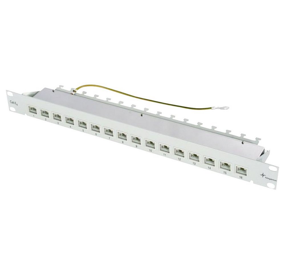 Telegärtner Telegärtner J02022A0050 16 Port Netzwerk-Patchpanel 483 mm (19) CAT 6 Netzwerk-Patch-Panel von Telegärtner